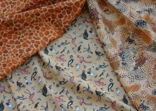 Stoffe mit Savannen-Motiven